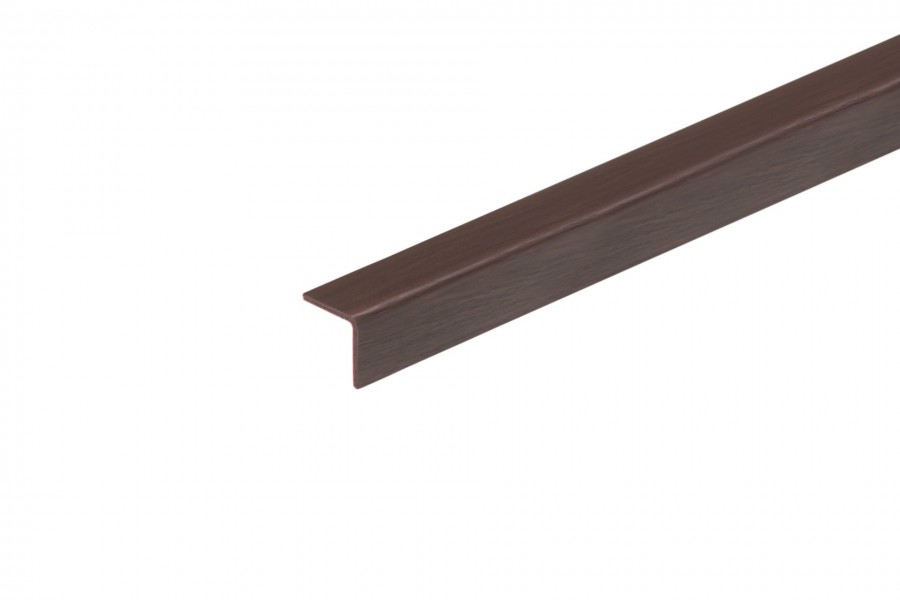 Profil ochronny kątownik PVC 15x15x1,1mm 2,75m Mahoń 