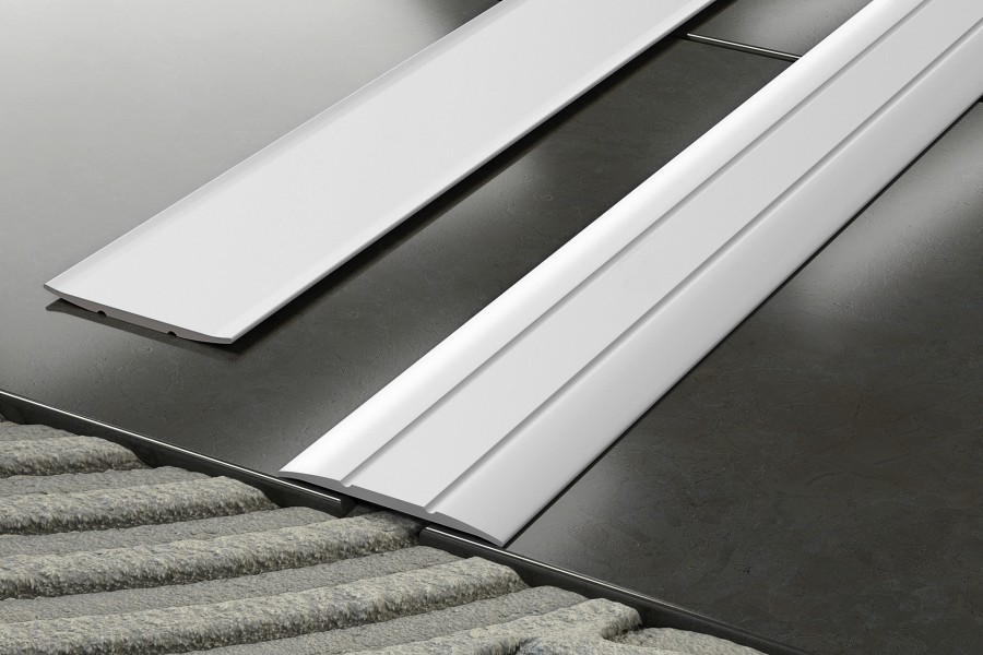 Profil progowy płaski klejony aluminium anoda 38mm 0,9m Srebrny 