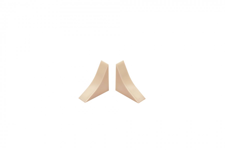 Zaślepka do listwy przyblatowej wklęsłej szerokiej BL 33 Marmur Mil Połysk 2szt. 