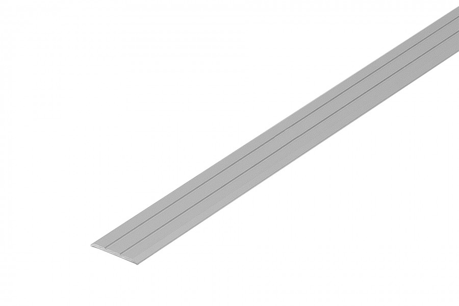 Profil progowy płaski klejony aluminium anoda 25mm 2,5m Srebrny 